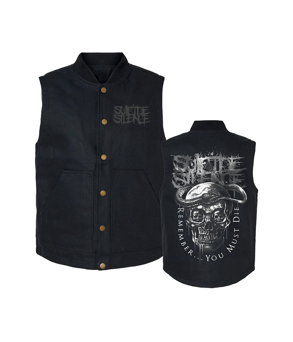 Suicide Silence RYMD Snake Skull Work Vest (Black)