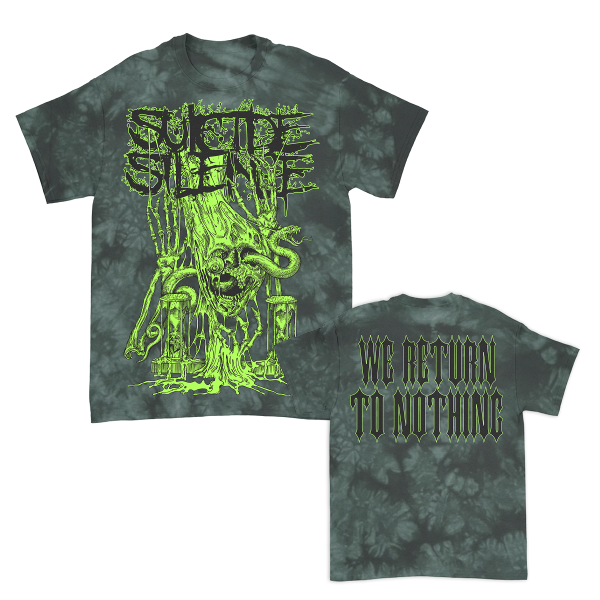 We Return To Nothing T-Shirt (Forest Crystal Dye)